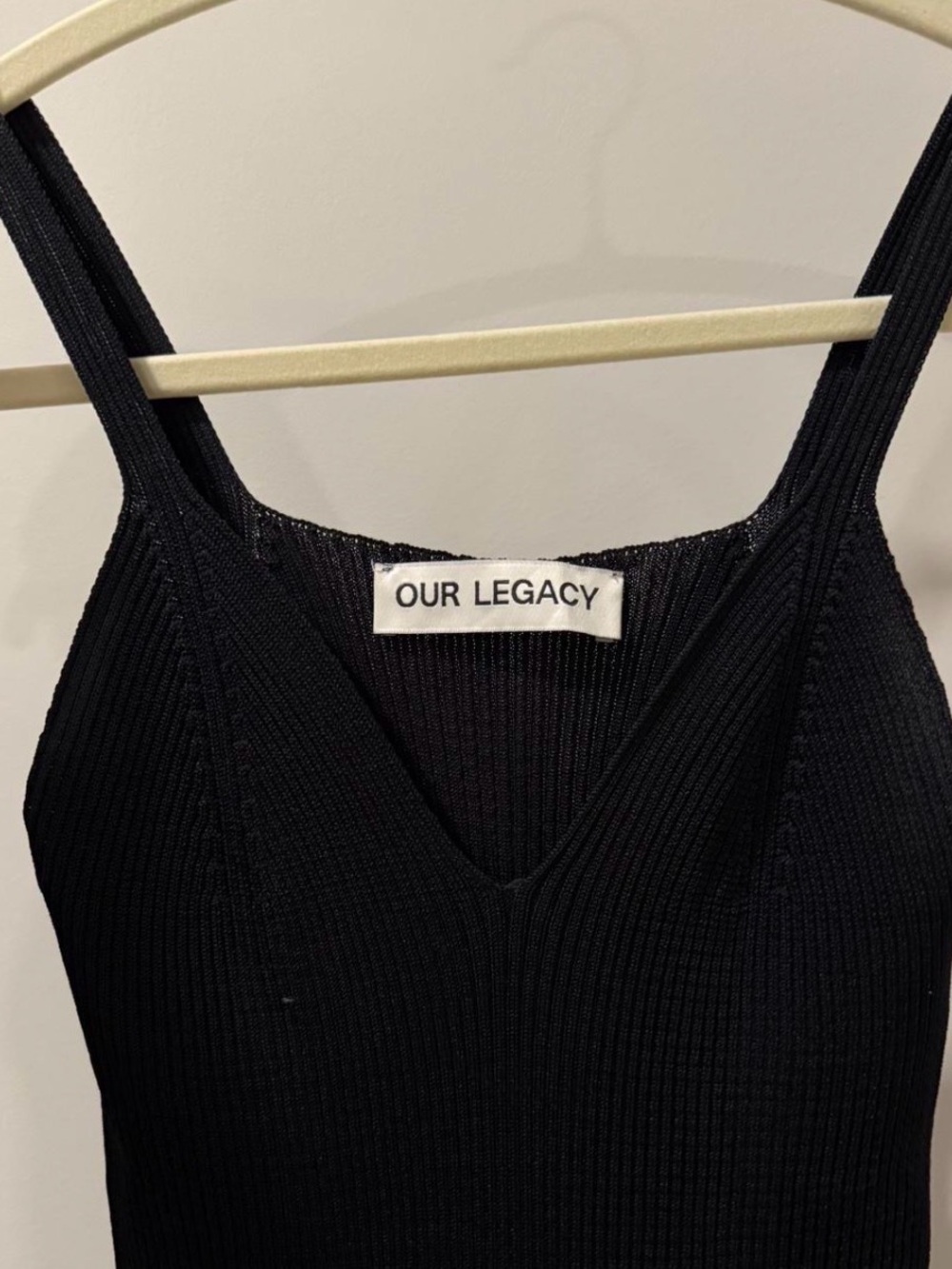 Our Legacy Knitted Singlet Dress in Black